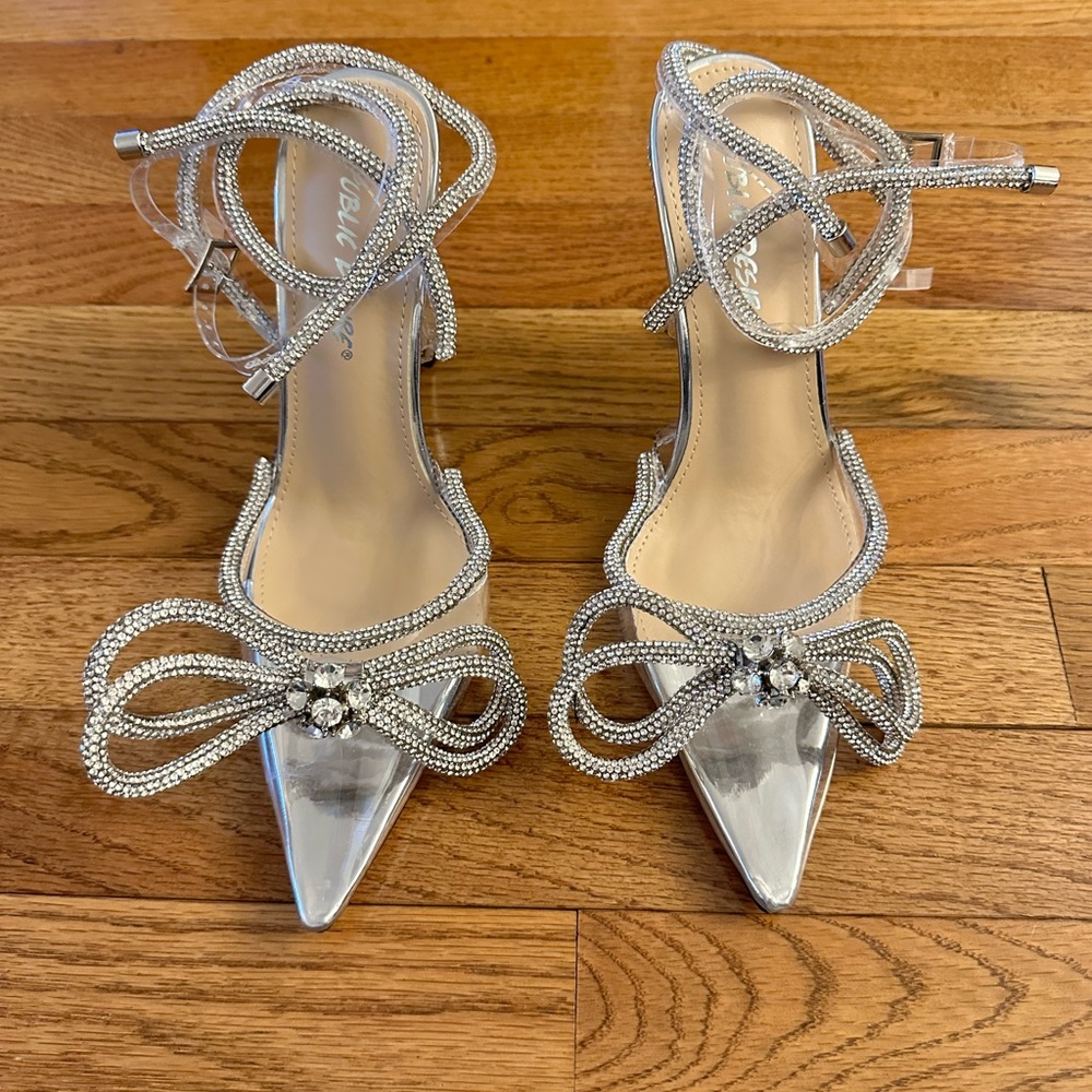 Clear Crystal Heels